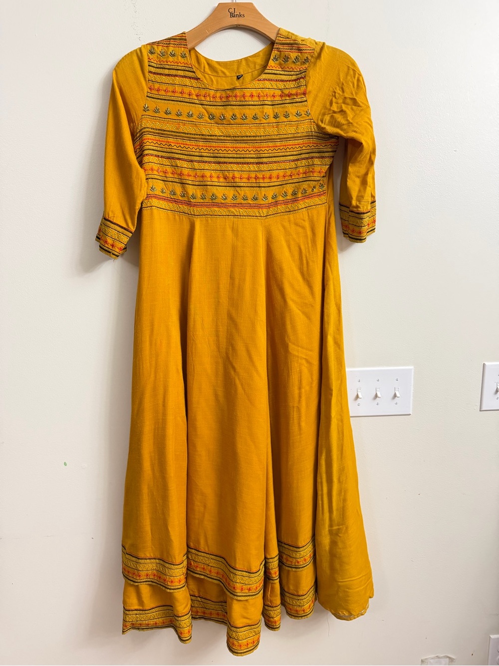 Yellow Indian dress
